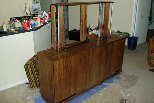 Custom TV Lift Cabinet - Up